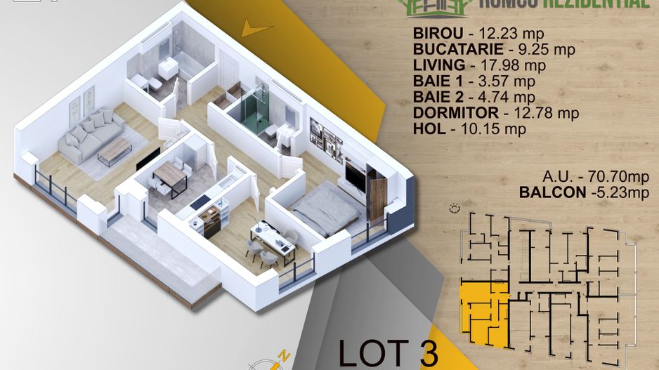3 CAM. IN PROIECTUL PREMIUM ROMCO - Poză 14