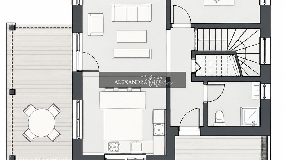 Casa individuala de vanzare, 5 camere, dressing, 3 bai, 600mp curte - Poză 5