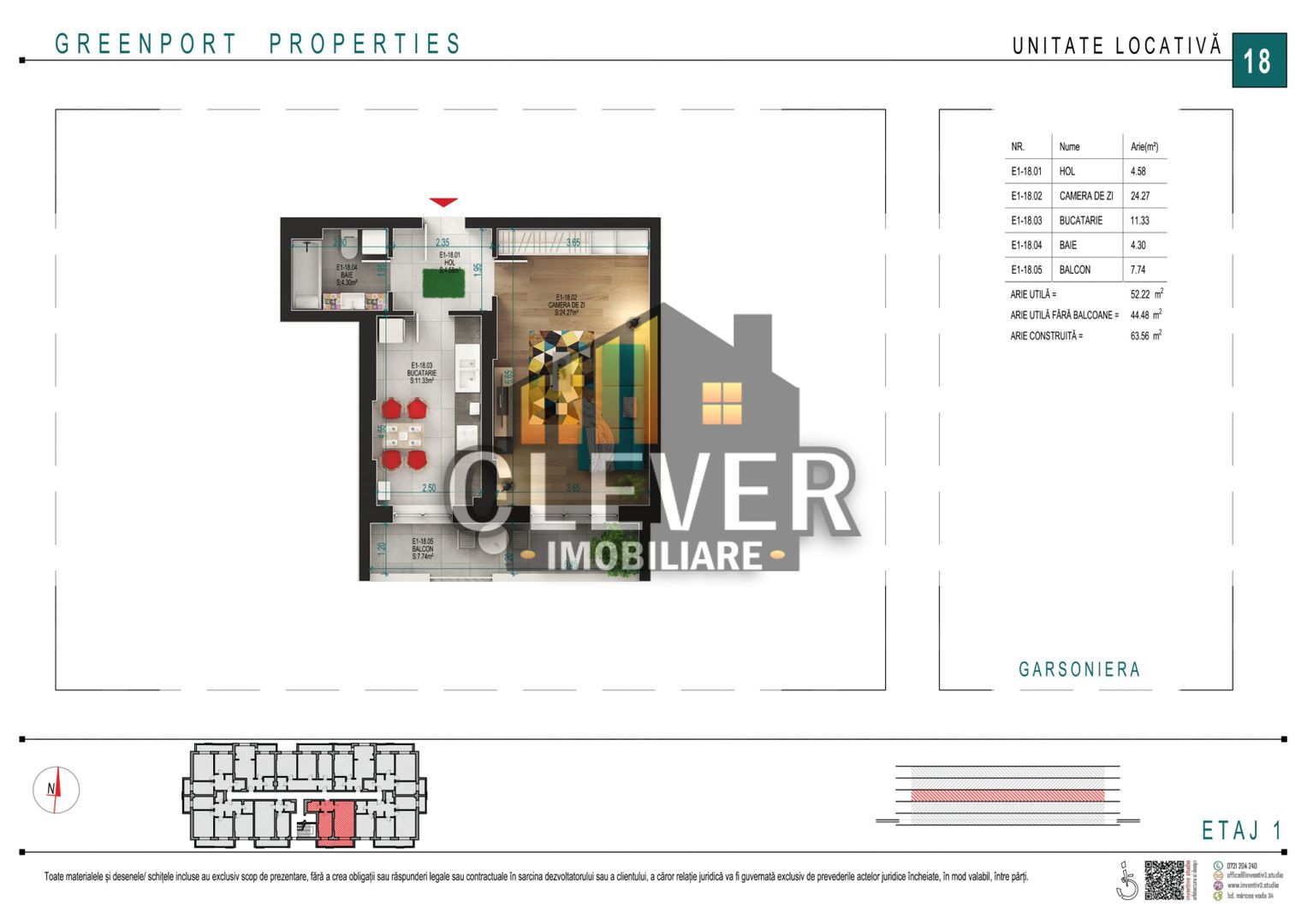 Garsonieră spațioasă | Bucătărie separată | Balcon | Pallady - Poză 5
