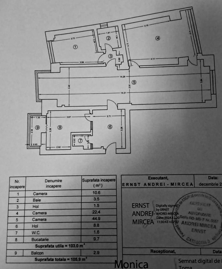 APARTAMENT 4 CAMERE ‖ SPLAIUL UNIRII ‖ 7 MINUTE METROU ‖ - Schiță 10