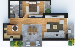 Apartament Ultramodern cu terasa - Poză 6