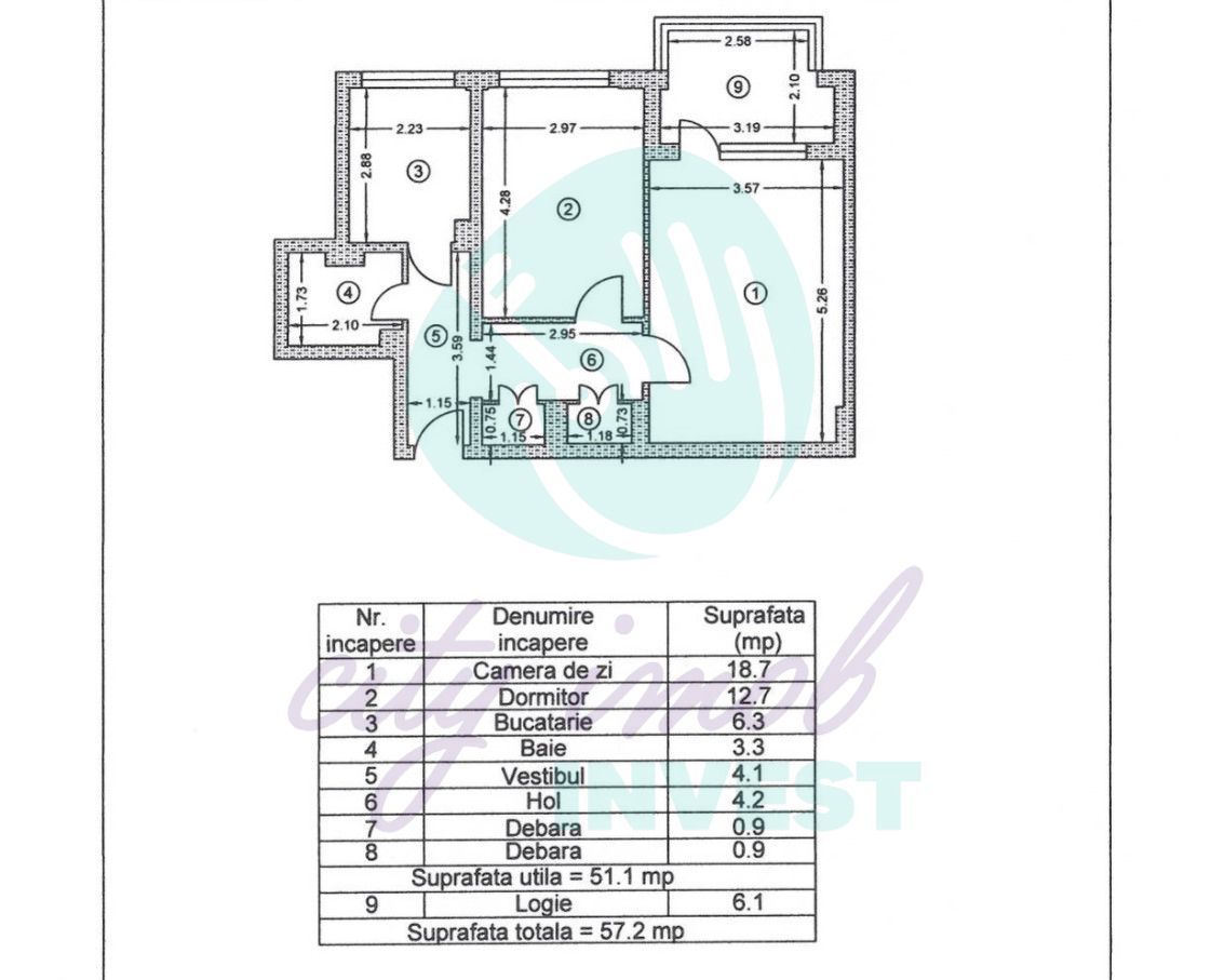 Apartament 2 camere - 3 minute de metrou Dristor. - Poză 2