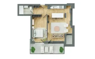 Apartament modern cu 2 camere și balcon generos | Zona Bartolomeu - Schiță 15