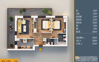 Apartament Superb 3 Camere cu Terasa Generoasa Titan Pallady - Poză 2