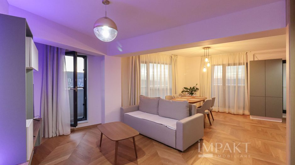 Apartament cu 2 camere ultrafinisat, cu un view deosebit, situat in ansamblul Wings! - Poză 2
