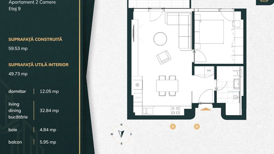 Apartament de vanzare 2 camere - Vedere Lac Pipera - Poză 13