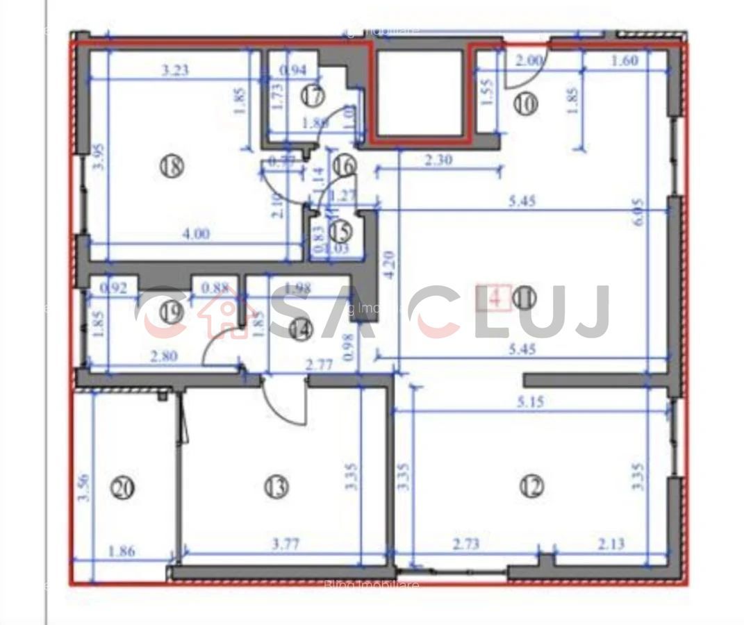 Apartament de lux cu 3 camere, 88 mp utili – zona Buna Ziua, Cluj-Napoca - Poză 14