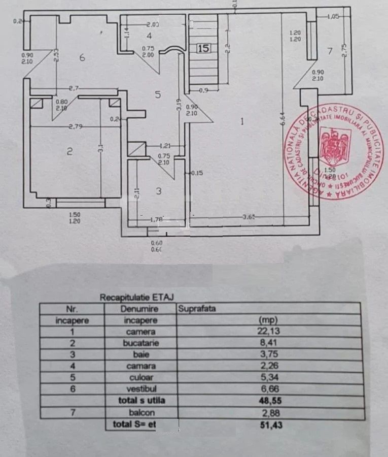 De vanzare Apartament  4 camere tip duplex  Pacii, etajul 4 si 5 - Poză 10