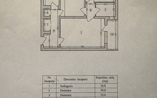 3 Camere | Drumul Taberei | Etaj Intermediar | Bloc Anvelopat - Schiță 21