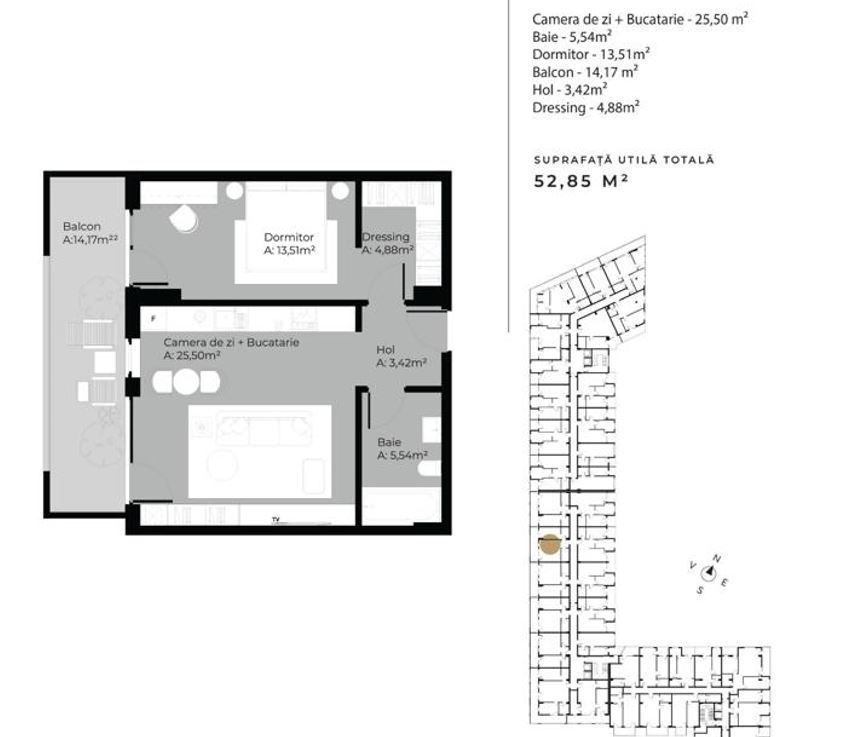 | Apartament cu 2 camere | Etaj intermediar | Cartierul Gheorgheni | - Poză 1