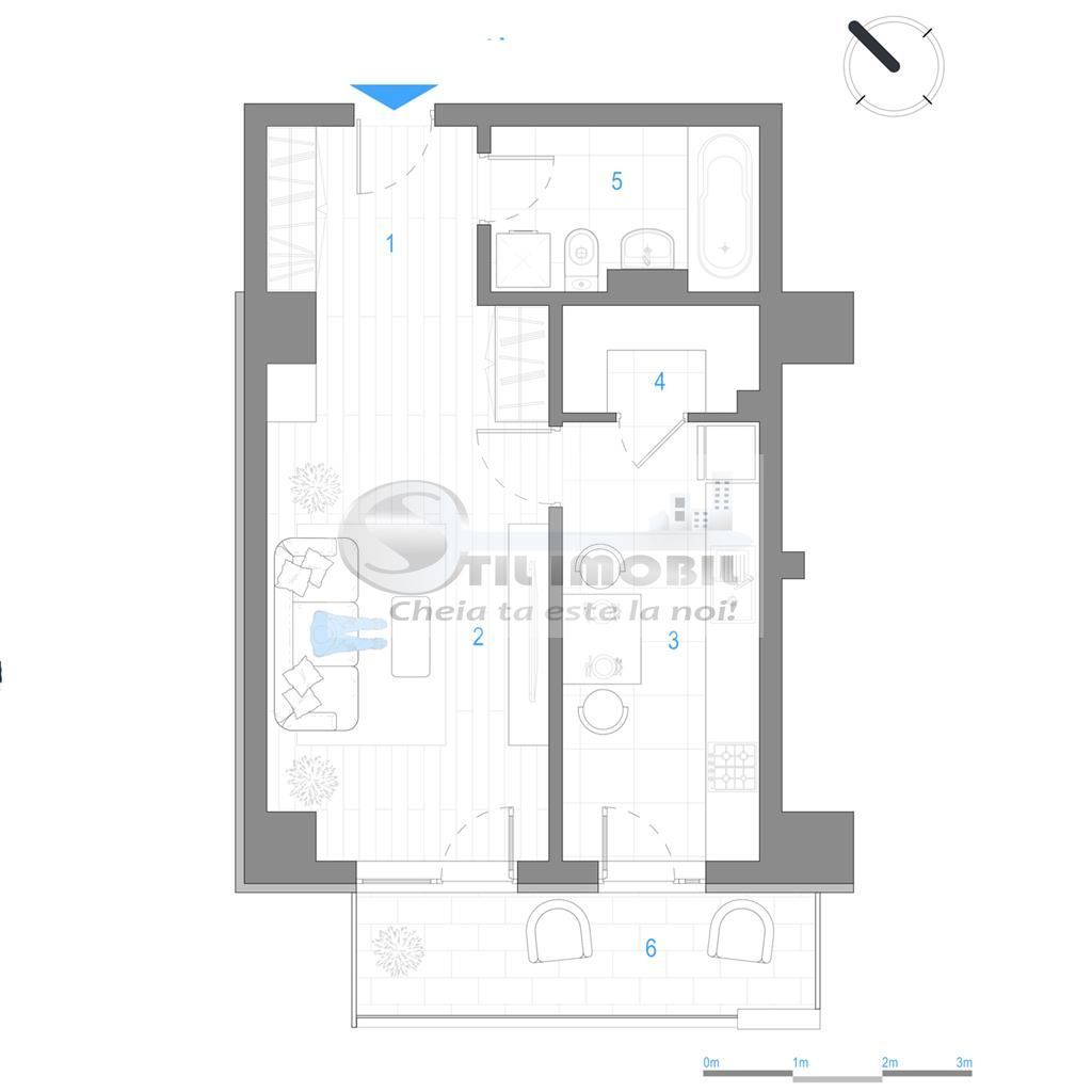 Apartament o camera - bloc nou - Cug - Selgros - Poză 3