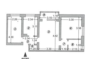 Apartament cu 3 camere pe Milea, langa Politie- Pret atractiv - Poză 7