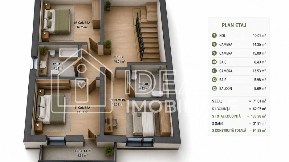 Casa Individuala Moderna 600 mp de teren, Cartierul Tineretului - Schiță 5