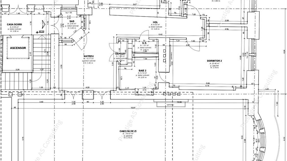 Resedinta patrimoniala de 222 mp | Piata Victoriei | Cladire istorica-Lift - Schiță 12