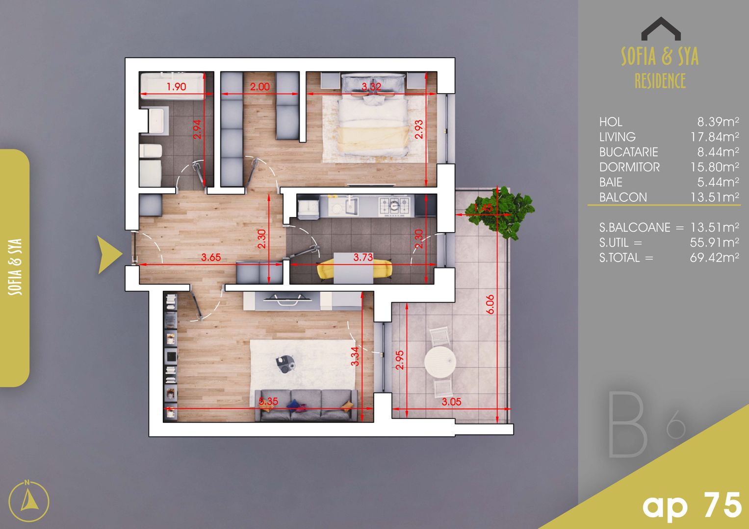 Apartament 2 camere Pallady, Parcare inclusa, Metrou N Teclu 10 min - Poză 6