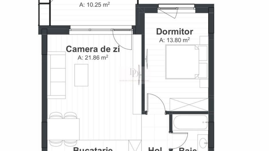 Apartament 2 camere finisaje LUX | Parcare | Zona The Office - Poză 17
