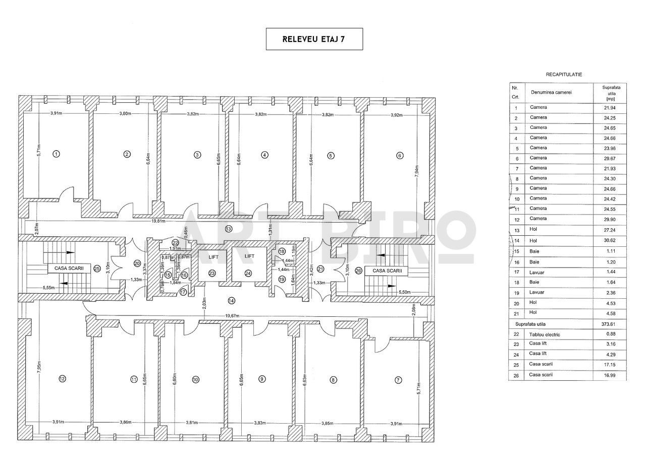 Zero comision, 75-186mp birou mobilat, pret promotional, Splai Unirii - Schiță 14
