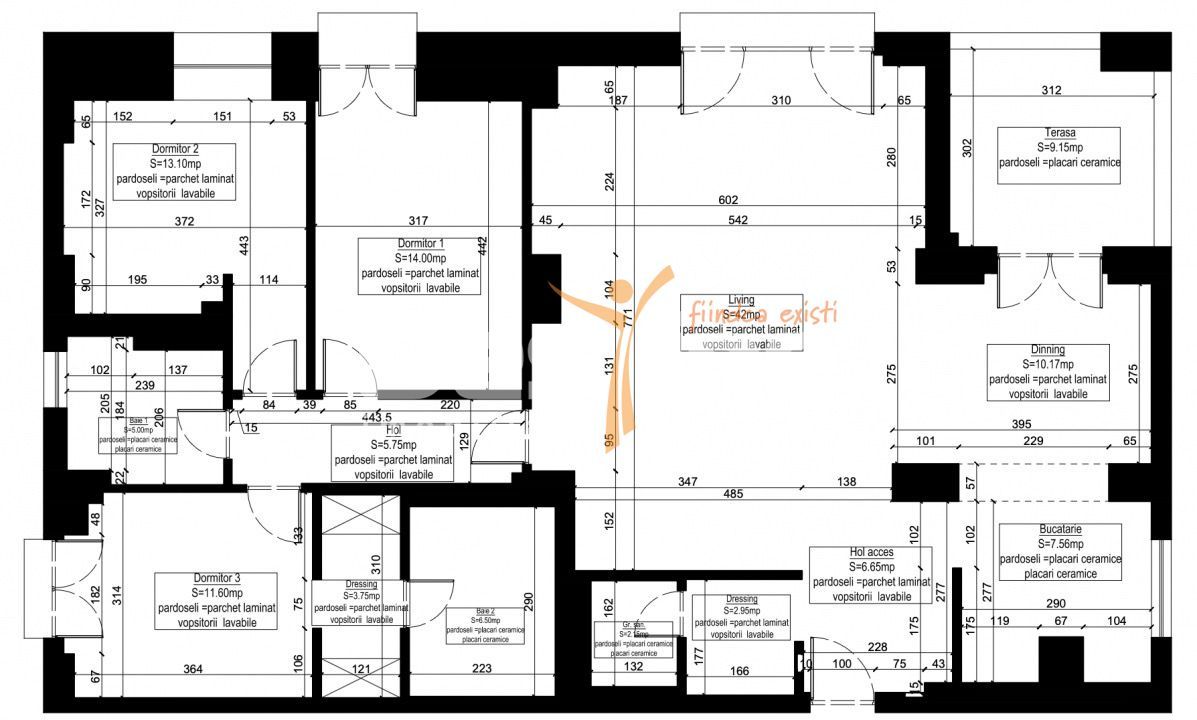 Herastrau | 4 camere | et 1 | 146mp | bloc 2009 | 993.000 euro - Poză 28