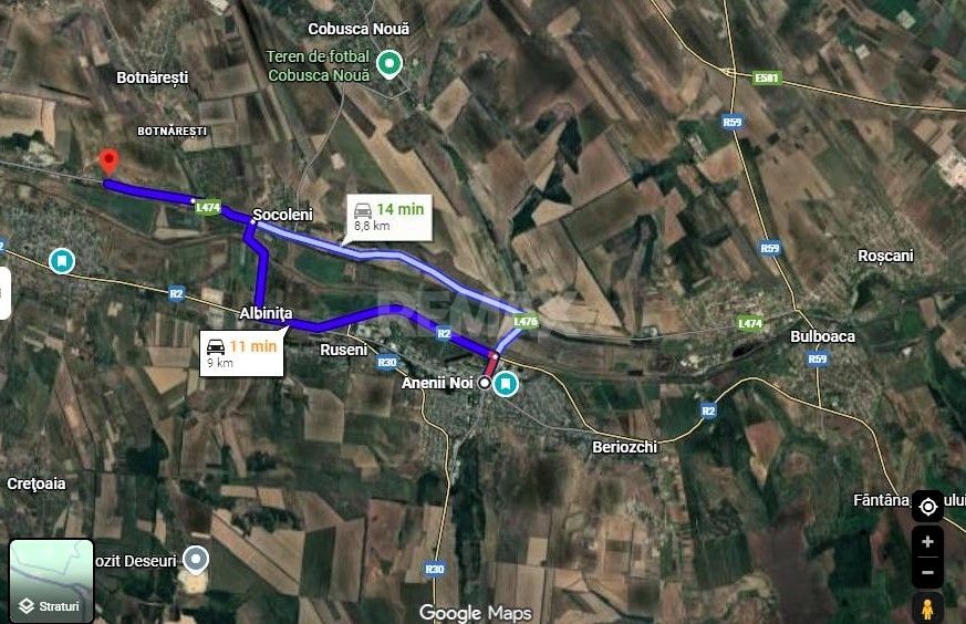 Teren pentru construcții – 33 ari, Botnăreștii Noi, Raionul Anenii Noi - Poză 7