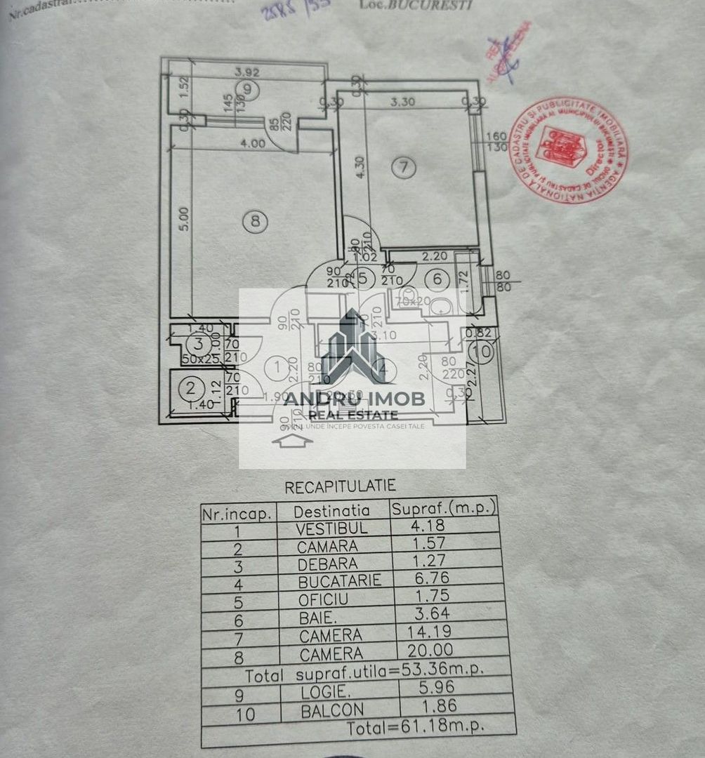 Apartament 2 Camere decomandat / Metrou Costin Georgian - Poză 16