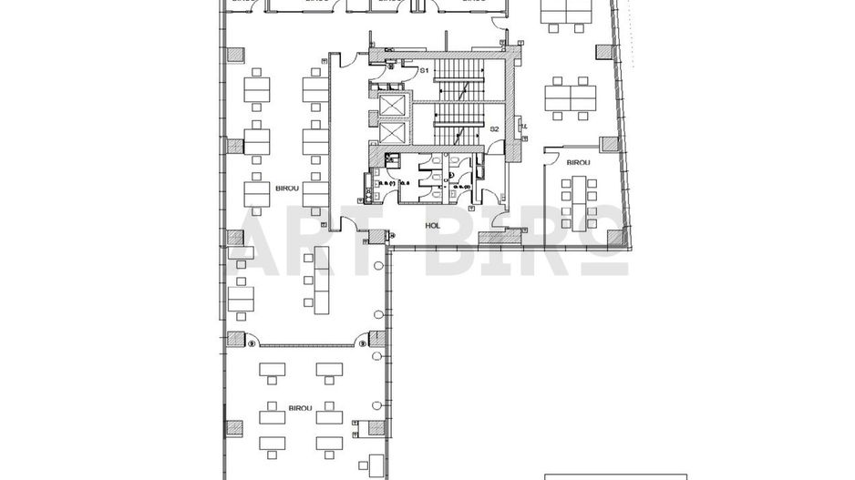 Zero comision, 127-555mp birou mobilat Splaiul Unirii, 6' metrou - Schiță 12