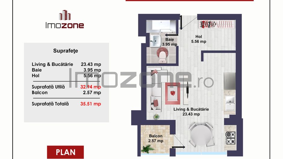 Garsoniera, mobilata-utilata, posibilitate investitie, parcare inclusa,Primavara - Poză 2