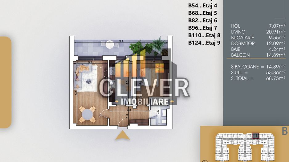 Direct Dezvoltator 5 Minute Metrou N. Teclu-2 camere Premium - Poză 1