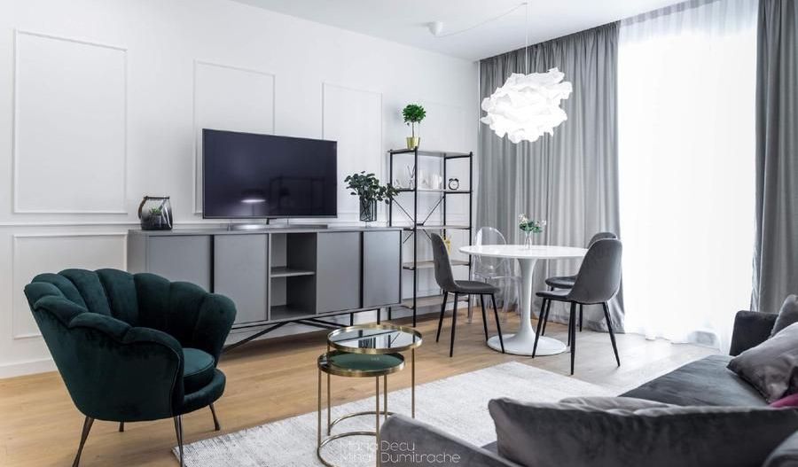 Apartament 2 camere One Plaza Herăstrău | Design Scandinav | 1.000 € - Poză 3