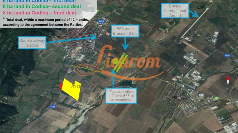 Codlea teren constructii industriale sau logistice 8 ha pana la 24 Ha - Poză 4