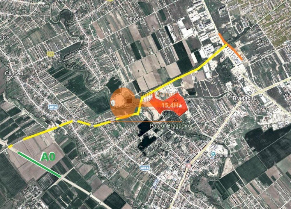Teren intravilan in zona  Clinceni - Parcul Bragadiru, 35000 mp. - Poză 3
