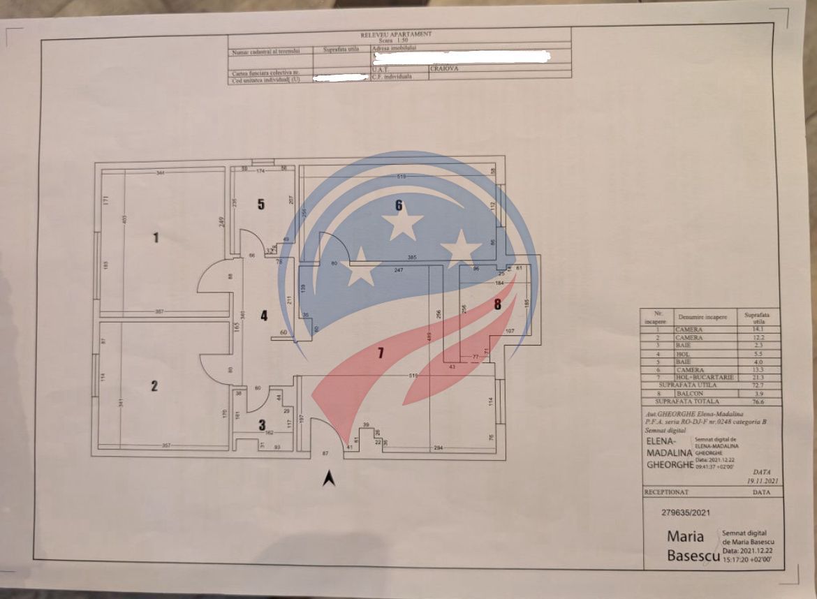 Apartament generos 4 camere, confort sporit, etaj 4/4, izolat termic - Poză 8