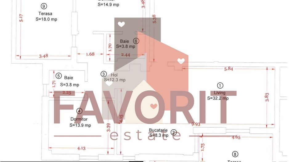 COMISION 0%. Penthouse cu 2 terase in bloc nou din zona Aradului - Poză 14