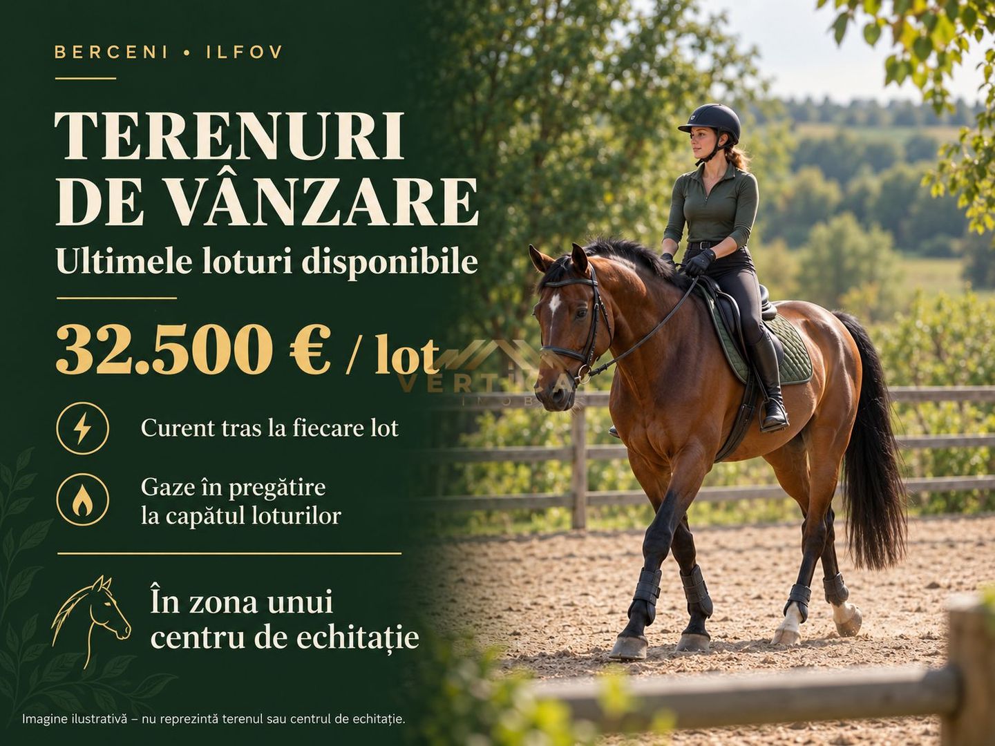 Teren Berceni – ultimele loturi | Curent la fiecare lot | 32.500 € - Poză 2