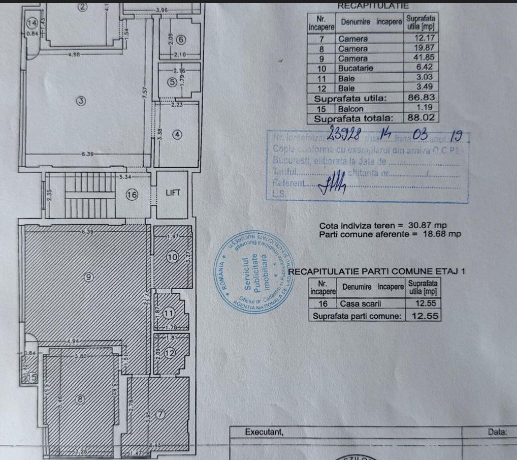3 camere + LOC DE PARCARE SUBTERAN || CLUCERULUI - KISELEFF || - Schiță 22