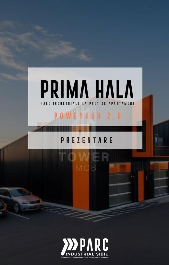 HALE INDUSTRIALE MODERNE ÎN PARCUL INDUSTRIAL SIBIU | 2200mp Teren 200mpu - Poză 1