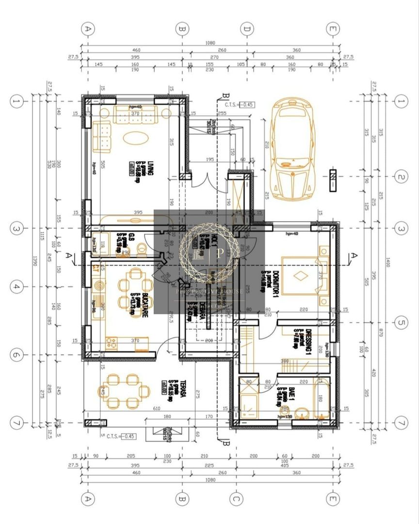 Casă individuală in Cetate, 4 camere, 4 bai, 3 dressing, 500 mp teren - Poză 3