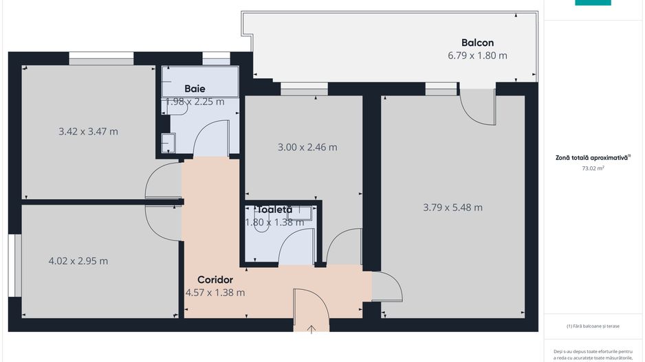 Apartament cu 3 camere în Giroc - Poză 17