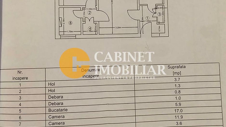 Tatarasi 2 camere etaj 3/10 - Complet Mobilat - 52mp FARA RISC - Poză 10
