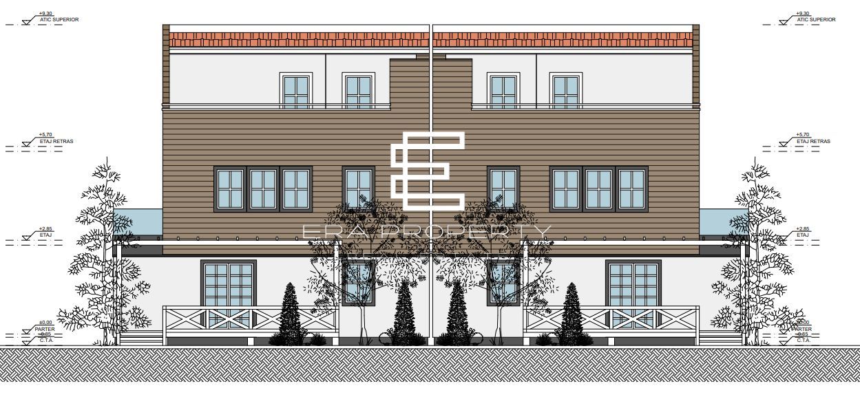 Casă modernă în Sibiu – etaj retras, terase -teren 213 mp - Poză 3