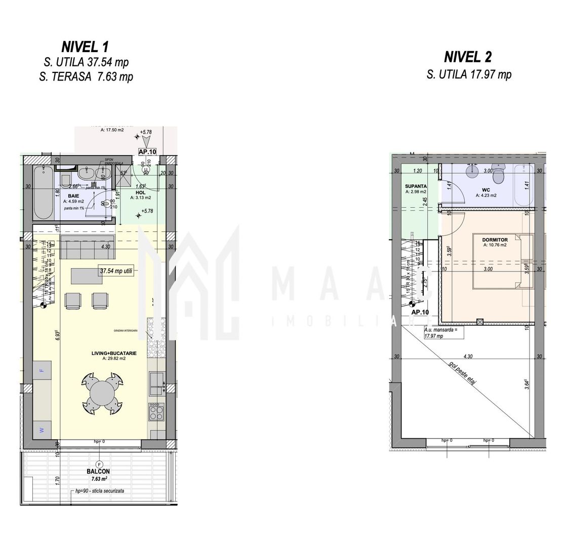 Comision 0% I Penthouse pe 2 niveluri I 2 camere I Balcon - Poză 10