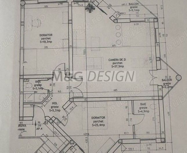 Apartament 3 camere Ghiroda - Schiță 13