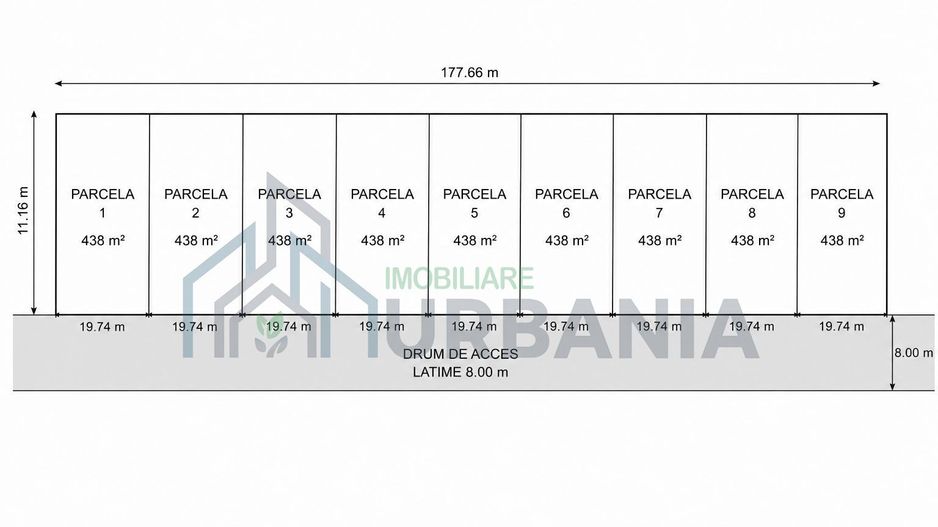 Parcele teren intravilan de vânzare în Miroslava, lângă Family Market - Poză 1