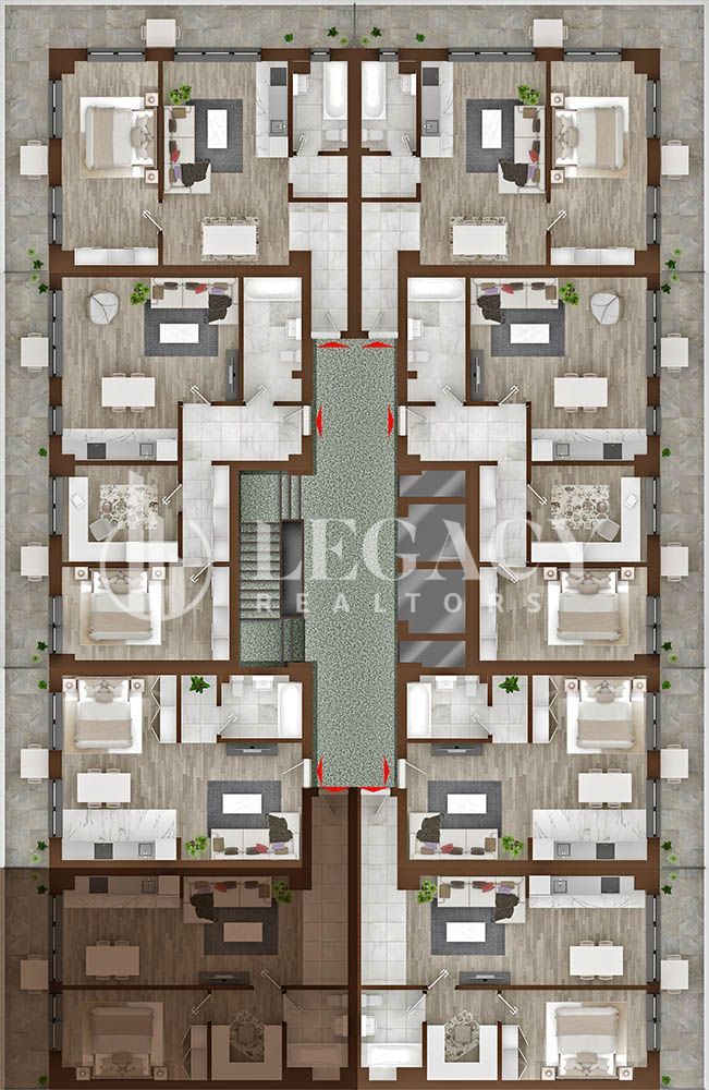 Apartament 2 camere, tip 1A, 1B, 8A, 8B - Copou Garden Residence - Poză 2