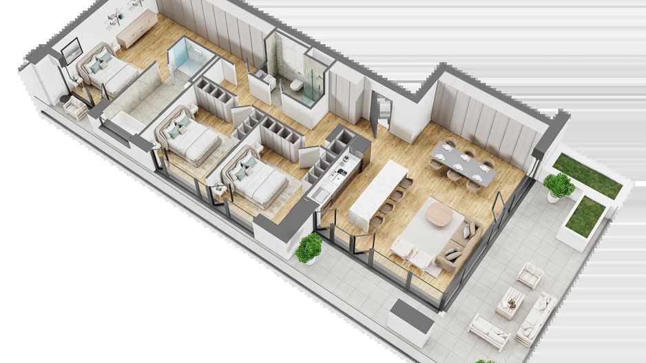 Apartamente 4 camere în Ansamblul Alpha Distrikt, Bartolomeu, Brașov - Poză 7