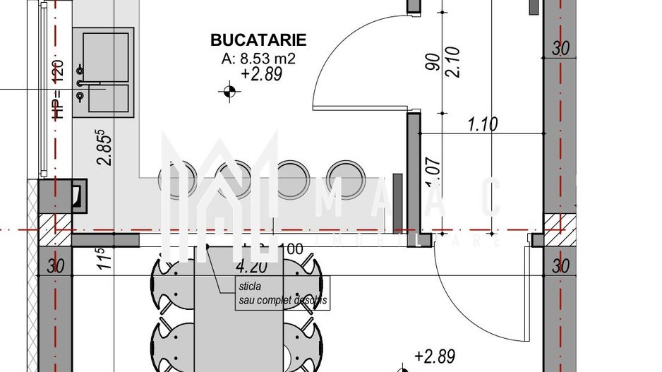 Apartament 2 camere I 52.60 mp I Balcon I Parcare - Poză 13