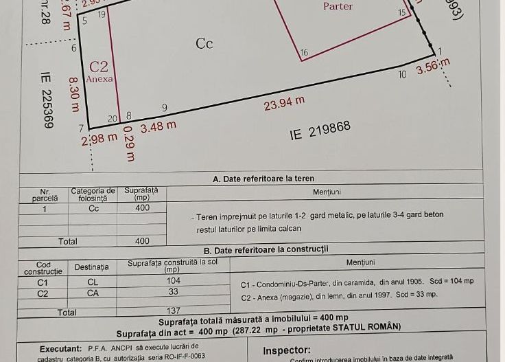 Apartament Casa + Anexa | Traian | Pache | Popa Nan | curte - Schiță 11