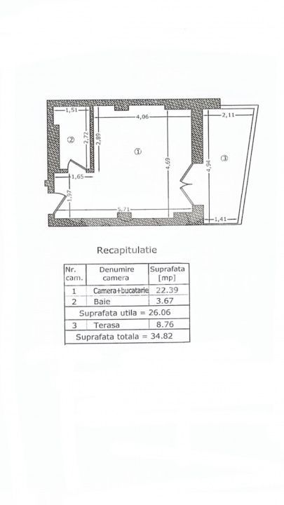 Herastrau | Apartament 3 camere + Garsoniera  | Curte intima | 2 Parcari + Boxa - Schiță 46