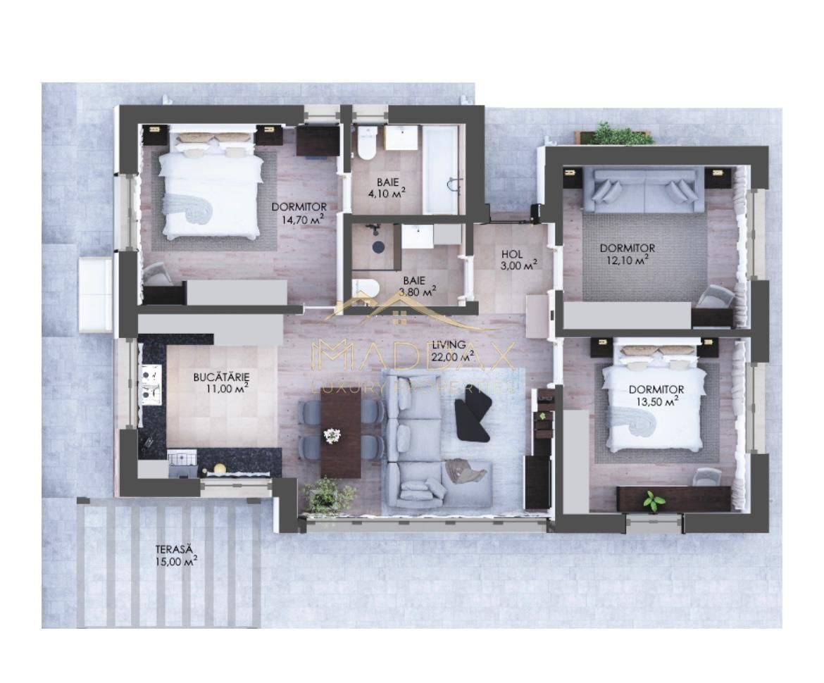 Vila moderna***4 camere***cu gradina//Cartier rezidential Corbeanca - Poză 36