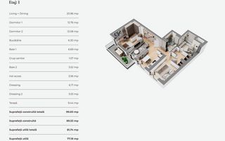APARTAMENT 3 CAMERE | IN INIMA BUCURESTIULUI | PROIECT NOU - Poză 8
