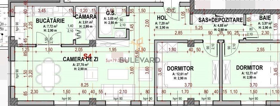 Apartament cu 3 camere/79 mp/Somesului! - Poză 3
